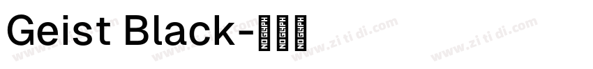 Geist Black字体转换